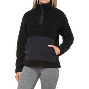 NEW Spyder Slope Fleece Jacket - Snap Neck black color 462sn